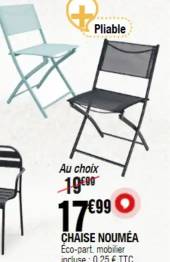 La Foir'Fouille CHAISE NOUMÉA offre