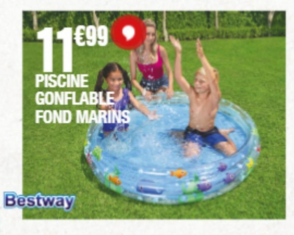 Promo PISCINE GONFLABLE FOND MARINS chez La Foir'Fouille