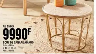 BOUT DE CANAPÉ AMARO