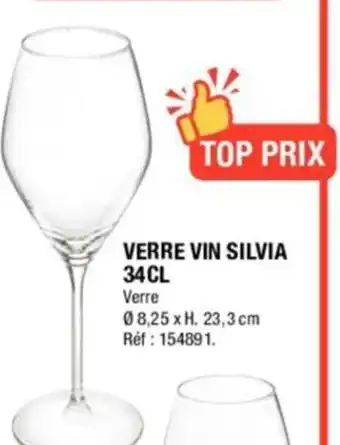 La Foir'Fouille VERRE VIN SILVIA 34 CL offre