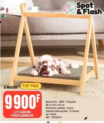 La Foir'Fouille LIT CABANE POUR ANIMAUX offre