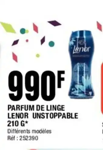 La Foir'Fouille PARFUM DE LINGE LENOR UNSTOPPABLE 210 G offre