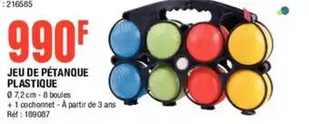La Foir'Fouille JEU DE PÉTANQUE PLASTIQUE offre