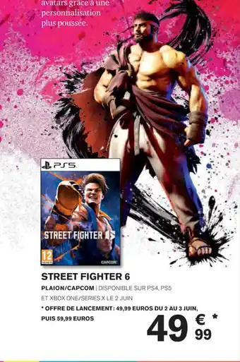 Carrefour STREET FIGHTER 6 PLAION/CAPCOM | DISPONIBLE SUR PS4, PS5 offre
