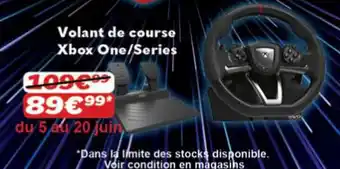 Carrefour Volant de course Xbox One/Series offre