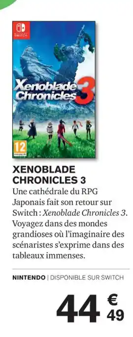 XENOBLADE CHRONICLES 3