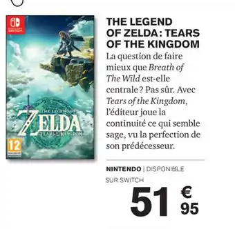 Carrefour THE LEGEND OF ELDA TEARS KINGDOM offre
