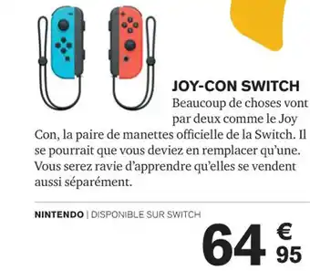 Carrefour JOY-CON SWITCH offre