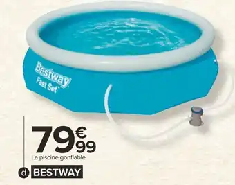 Carrefour Piscine Gonflable Autoportante Bleue offre
