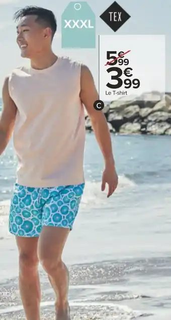 Carrefour T-shirt Sans Manches Uni Homme offre