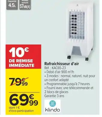Carrefour Rafraichisseur d'air offre
