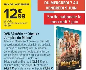 Carrefour DVD "Astérix et Obélix : L'empire du Milieu" offre