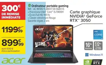 Carrefour i Ordinateur portable gaming offre