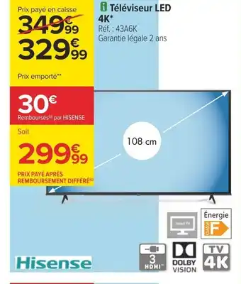 Carrefour i Téléviseur LED 4K* offre