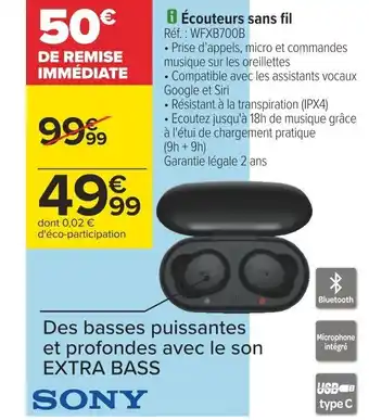 Carrefour Écouteurs sans offre
