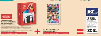 Carrefour Console Nintendo "Switch" (modèle) OLED, avec Joy-Con blancs offre