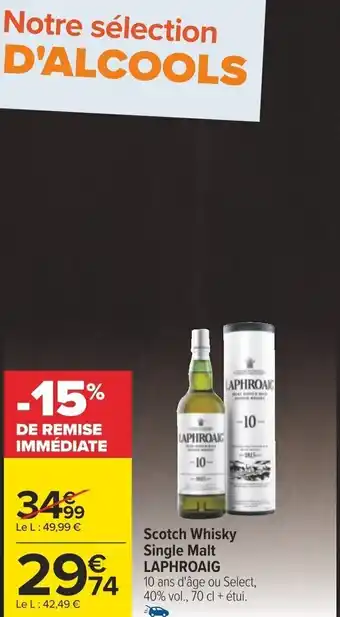 Scotch Whisky Single Malt LAPHROAIG