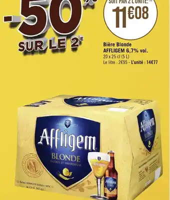 Bière Blonde AFFLIGEM 6,7% vol. 20 x 25 cl (5 L)