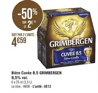 Bière Cuvée 8.5 GRIMBERGEN 8,5% vol.