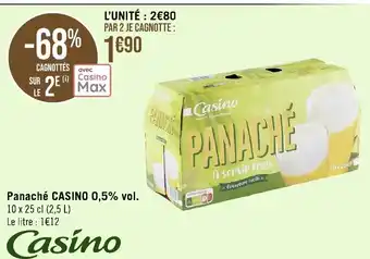 Panaché CASINO 0,5% vol. 10 x 25 cl (2,5 L)