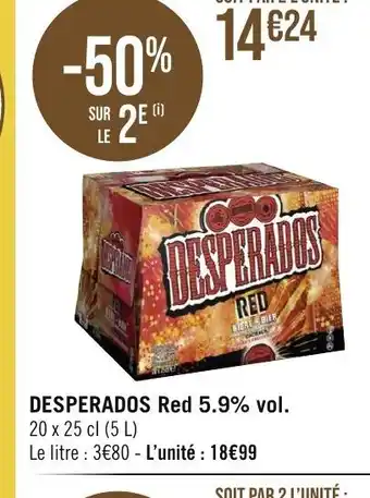 DESPERADOS Red 5.9% vol.