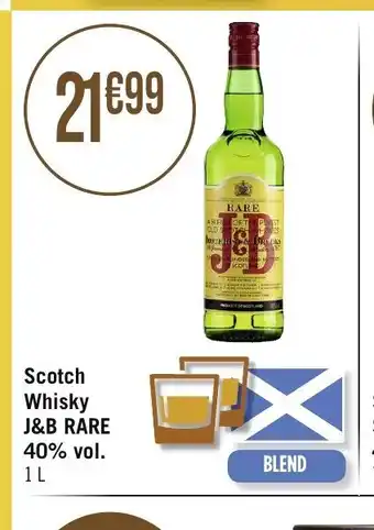Géant Casino Scotch Whisky J&B RARE 40% vol. offre