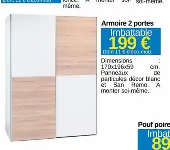 Armoire 2 portes