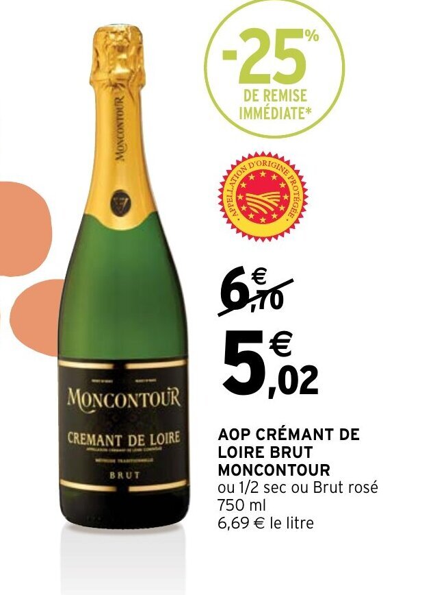 Intermarché Express AOP CRÉMANT DE LOIRE BRUT offre