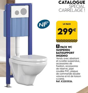 Ingenio pack wc suspendu batisupport