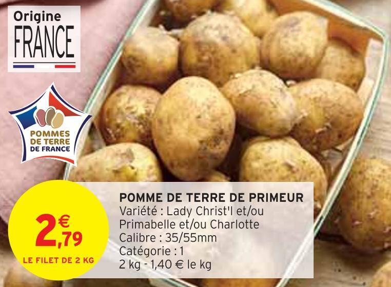 Intermarché Pomme de terre de primeur offre