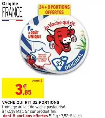 Intermarché Vache qui rit vache qui rit 32 portions offre