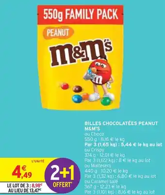 M&m's billes chocolatées peanut