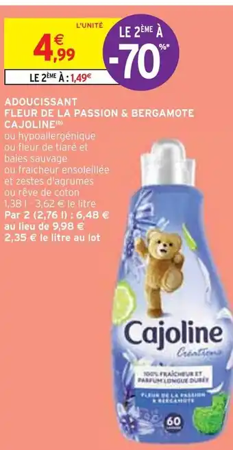 Cajoline adoucissant fleur de la passion & bergamote (b)