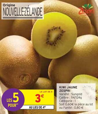 Zespri kiwi jaune
