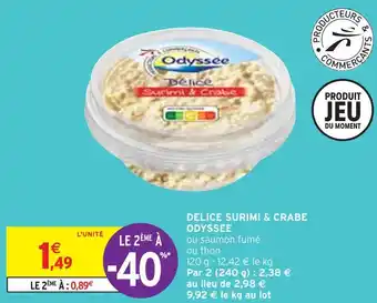 Intermarché Odyssée delice surimi & crabe offre