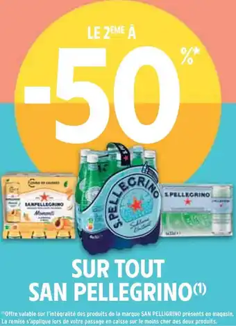 Intermarché San pellegrino le 2ème à -50% sur tout san pellegrino offre