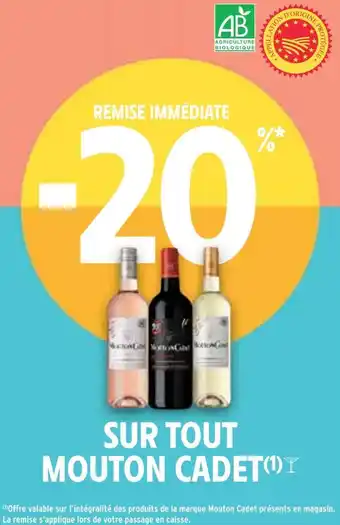 Intermarché Mouton cadet -20% de remise immédiate sur tout offre