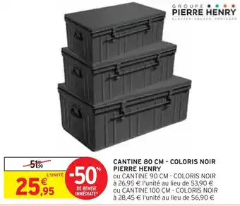 Pierre henry cantine 80 cm - coloris noir