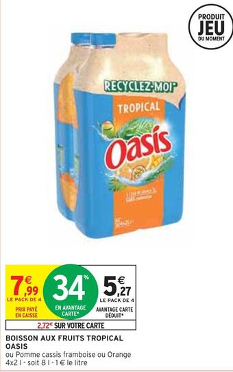 Oasis boisson aux fruits tropical