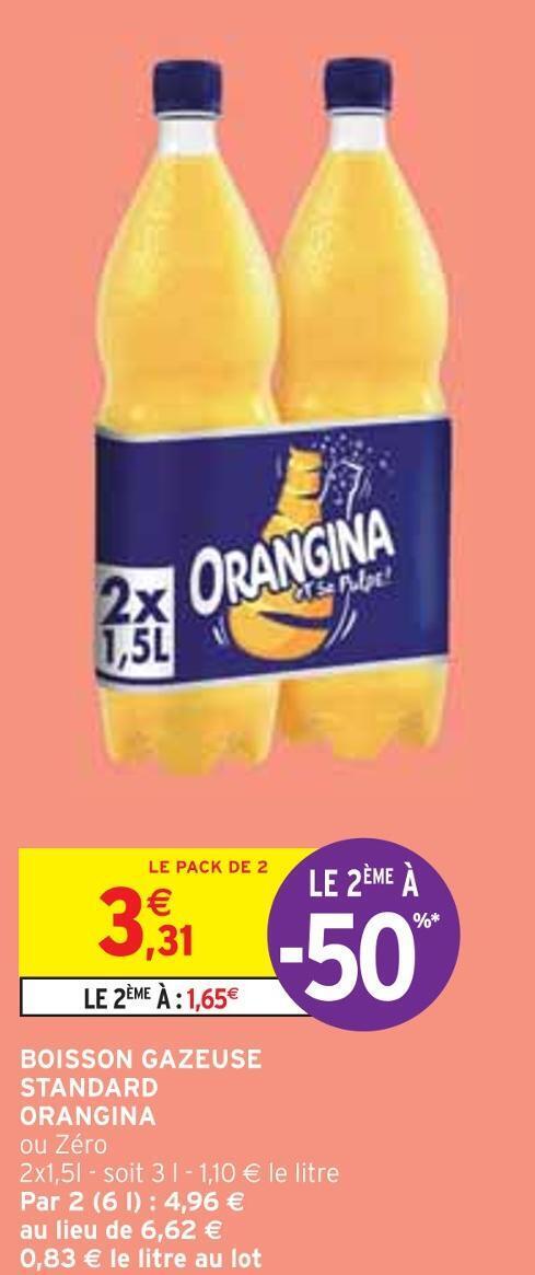 Intermarché Orangina boisson gazeuse standard offre