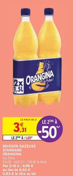 Intermarché Orangina boisson gazeuse standard offre