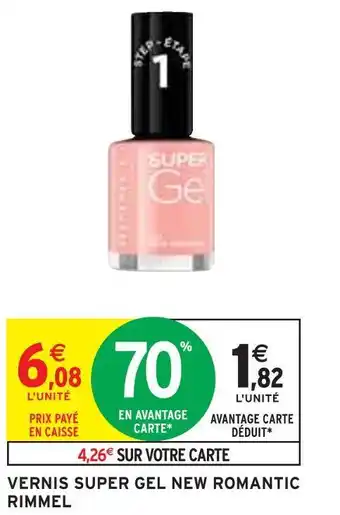 Intermarché Rimmel vernis super gel new romantic offre