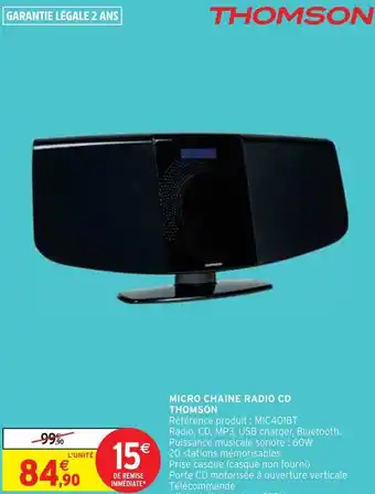 Thomson micro chaine radio cd