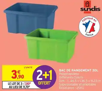Sundis bac de rangement 30l