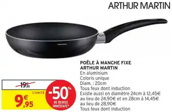 Arthur martin poĂȘle Ă manche fixe