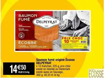 Cora x Carrefour Saumon fumé delpeyrat offre