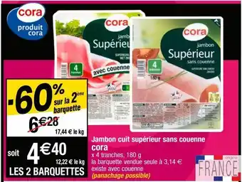 Jambon cuit cora