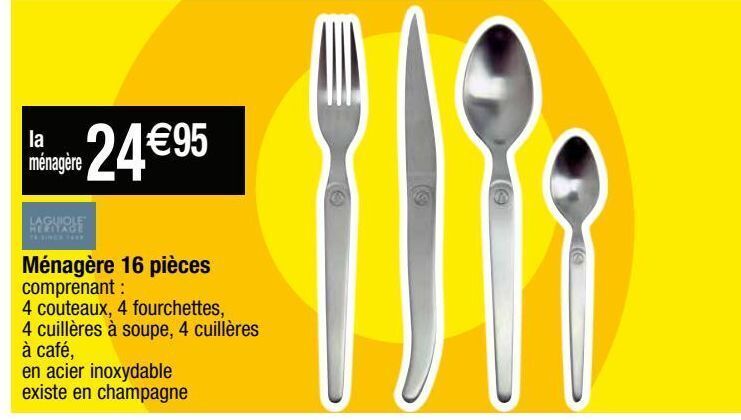 Cora Ustensiles de table offre
