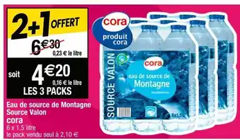Cora x Carrefour Eau cora offre