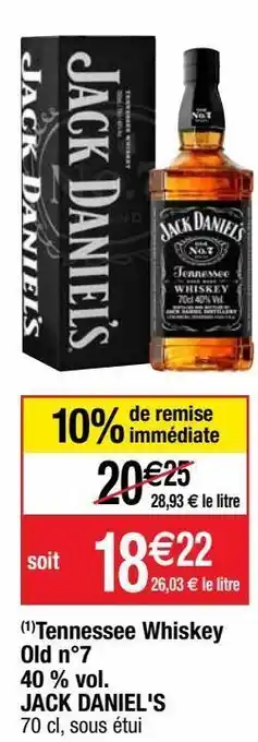 Cora x Carrefour Whisky jack daniel's offre